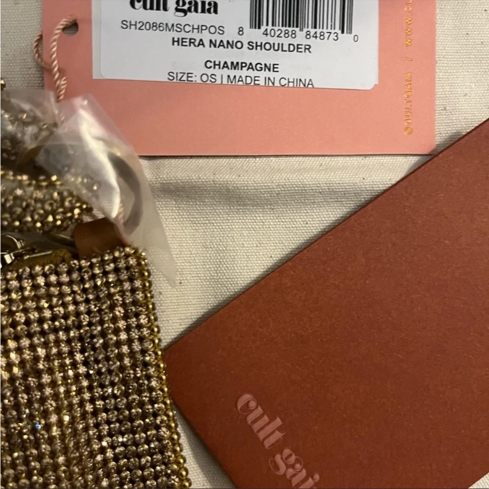 Final price drop!  CULT GAIA HERA NANO BAG IN CHAMPAGNE - Picture 12 of 12